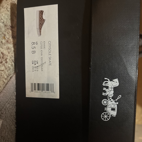 Coach Men's Brown Canvas Sneakers - Picture 2 of 4